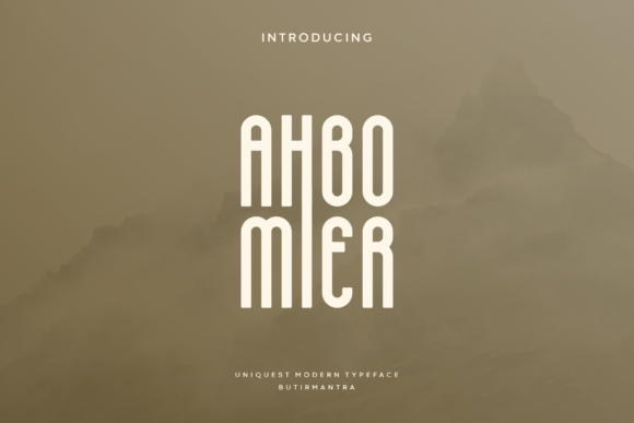 Ahbomier: A Timeless Sans Serif Font for Modern Editorial Design