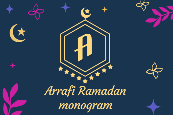 Arrafi Ramadan Monogram: A Stylish Typeface for Digital Projects
