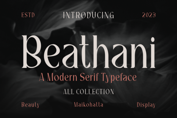 Beathani: A Modern Serif Font for Web Design