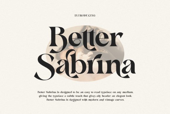 Better Sabrina: A Refined Serif Font for Small Business Branding
