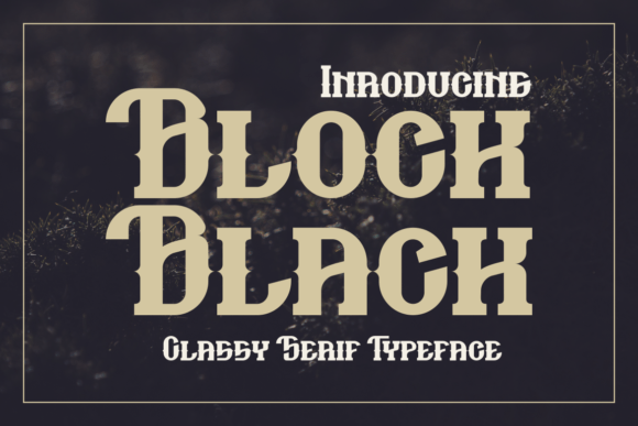 Block Black: A Modern Serif Font for Digital Marketing
