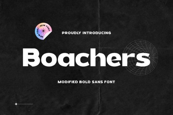 Boachers: A Bold Sans Serif Font for Handmade Creations