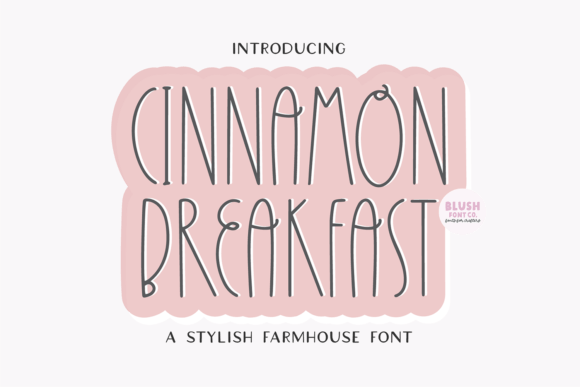 Cinnamon Breakfast Farmhouse Font Review