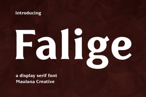 Falige Serif Font for Web Design