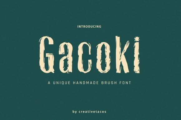 Gacoki Brush Font for Eye-Catching Campaigns