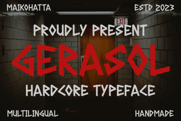 Gerasol - Hardcore Font for Bold Editorial Design