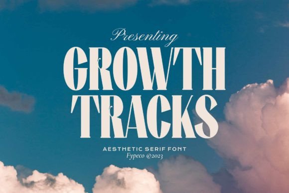 Growth Tracks: A Serif Font for Handmade Magic