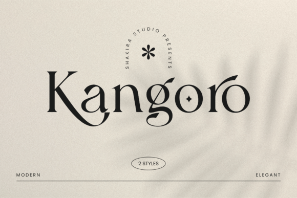 Kangoro: A Modern Serif Font for Digital Elegance