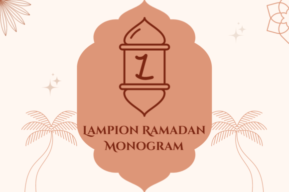 Lampion Ramadan Monogram Font for Digital Branding