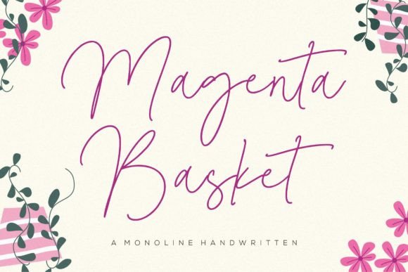 Magenta Basket – A Stylish Font for Branding Projects