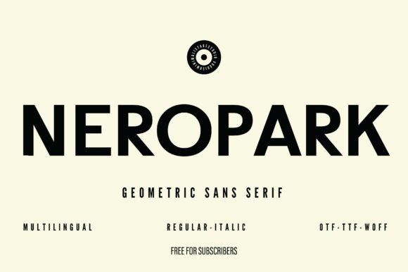 Neropark: A Minimalist Font for Modern Campaigns