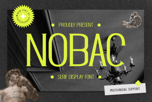 Nobac Font for Editorial Design