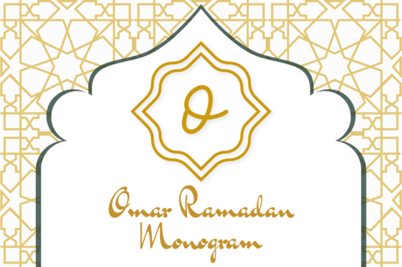 Omar Ramadan Monogram Font for Creative Projects