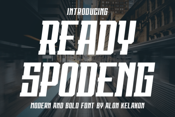 Ready Spodeng: A Serif Font That Elevates Branding