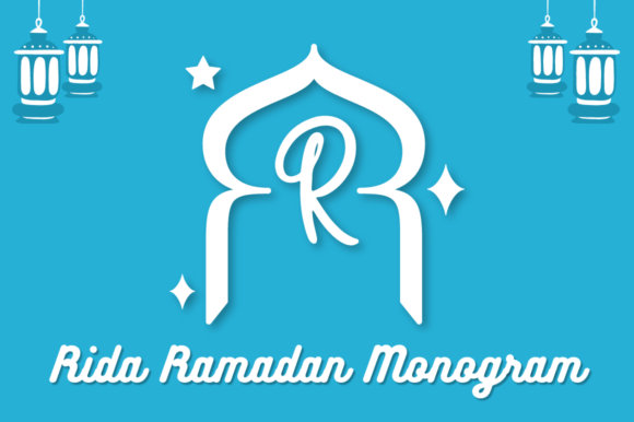 Rida Ramadan Monogram Font for Digital Campaigns