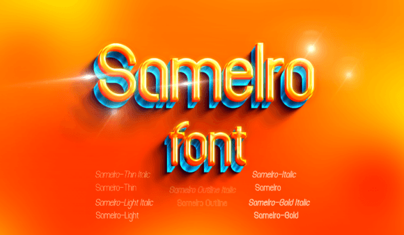 Samelro: A Modern Sans Serif Font for Bold Branding