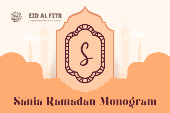 Sania Ramadan Monogram Font for Creative Projects