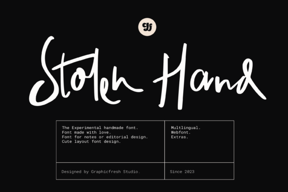 Stolen Hand Font for Bold Web Design