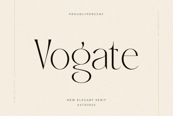 Vogate: A Serif Font That Elevates Handmade Creations